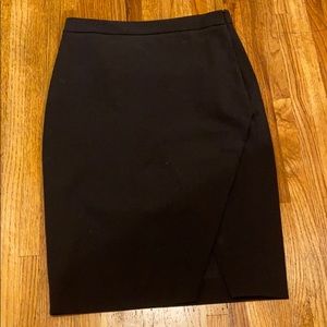 Black tulip pencil skirt